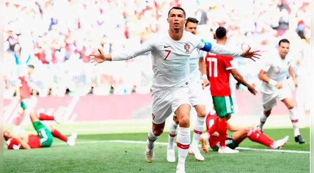 Cristiano Ronaldo anotó el primer gol del partido a los cinco minutos. Foto: EFE