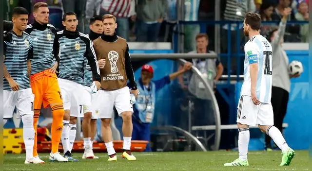 Argentina: Lionel Messi derrotado emocionalmente tras la goleada ante Croacia. 