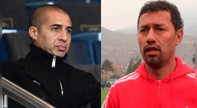 Roberto Palacios y David Trezeguet en la previa del trascendental encuentro
