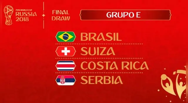 Así quedó la tabla de posiciones del Grupo E del Mundial Rusia 2018. Foto: Difusión Así quedó la tabla de posiciones del Grupo E del Mundial Rusia 2018. Foto: Difusión