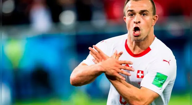Suiza vs. Serbia: Xherdan Shaqiri y su eufórica celebración tras el 2-1 sobre Serbia [VIDEO]