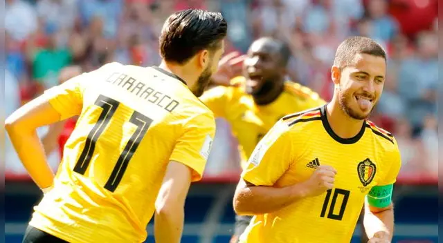Eden Hazard puso el cuarto tanto de Bélgica sobre Túnez. Foto: EFE Eden Hazard puso el cuarto tanto de Bélgica sobre Túnez. Foto: EFE