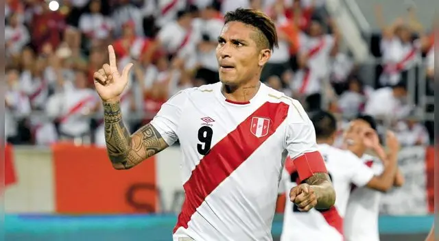 Paolo Guerrero celebra un gol con la Selección Peruana. Paolo Guerrero celebra un gol con la Selección Peruana.