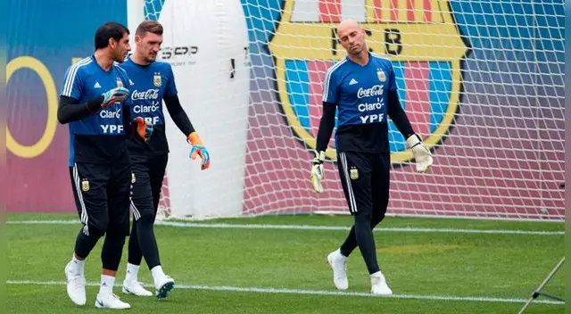 Franco Armani se pararía bajo el arco 'albiceleste' frente a la selección africada en la última fecha de la fase de grupos de Rusia 2018.