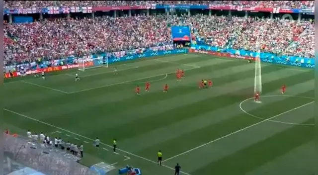 Panamá intentó marcar un gol en plena celebración de Inglaterra en Rusia 2018.