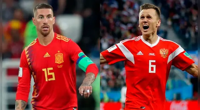 España vs. Rusia por octavos de final de Rusia 2018.
