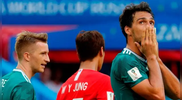 Alemania perdió con Corea del Sur y quedó fuera del Mundial Rusia 2018 en fase de grupos. Foto: EFE