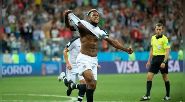 Con el gol de Waston, Costa Rica iguala 1-1 con Suiza en el Mundial Rusia 2018. Foto: EFE