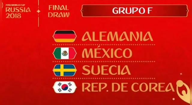 Definición de infarto en el grupo F del Mundial Rusia 2018. Foto: FIFA