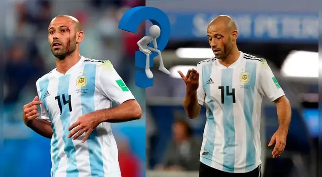 Razones de porque el volante de la selección argentina jugó con sangre en el rostro en Rusia 2018.
