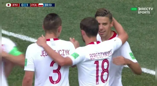Jan Bednarek marcó de cabeza para Polonia y todo Colombia lo celebró. Foto: Agencias