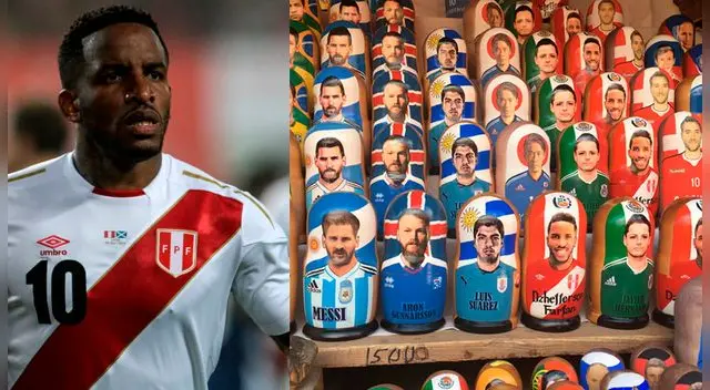 En Moscú se venden las "Matrioshkas", tradicionales muñecas rusas, de Farfán y que incluyen a otros jugadores de la selección peruana. Foto: Agencia/ Carlos Salinas