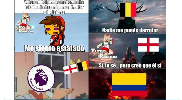 Inglaterra vs Bélgica | Rusia 2018: Divierte con los hilarantes memes que dejó el Inglaterra vs Bélgica Inglaterra vs Bélgica | Rusia 2018: Divierte con los hilarantes memes que dejó el Inglaterra vs Bélgica