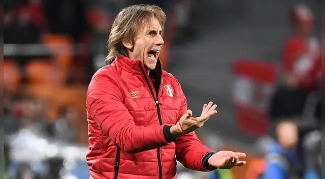 Ricardo Gareca, durante un partido de la Selección Peruana en el Mundial Rusia 2018.