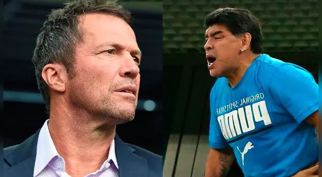 Lothar Matthaus lamenta la situación de Diego Armando Maradona Lothar Matthaus lamenta la situación de Diego Armando Maradona