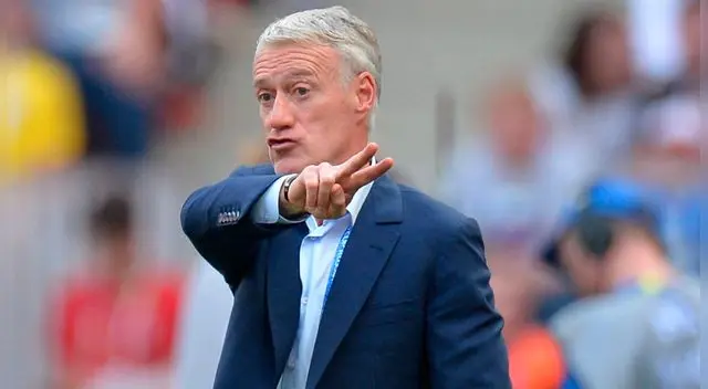 Didier Deschamps celebra clasificación de Francia a cuartos de final de Rusia 2018 
