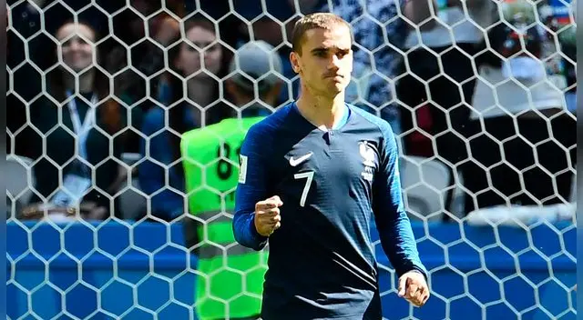 Antoine Griezmann anotó el 1-0 de Francia sobre Argentina en Rusia 2018.