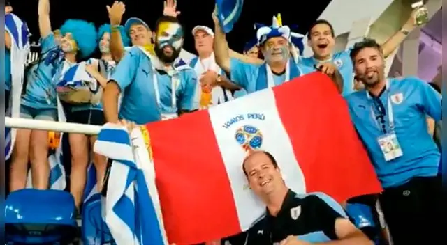 Uruguay vs Portugal: Hinchas celebran pase a cuartos de Mundial Rusia 2018 y envían saludo a Perú Uruguay vs Portugal: Hinchas celebran pase a cuartos de Mundial Rusia 2018 y envían saludo a Perú