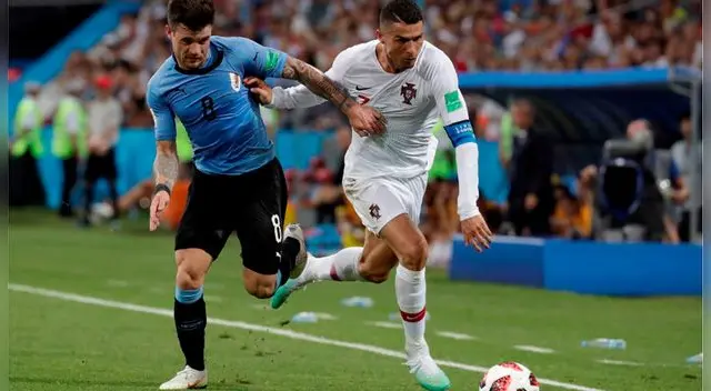 Uruguay y Portugal en partido por los octavos de final del Mundial Rusia 2018. Foto: EFE Uruguay y Portugal en partido por los octavos de final del Mundial Rusia 2018. Foto: EFE