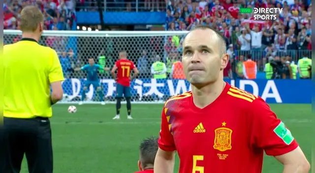 Andrés Iniesta le dijo adiós al sueño de levantar la Copa del Mundo.