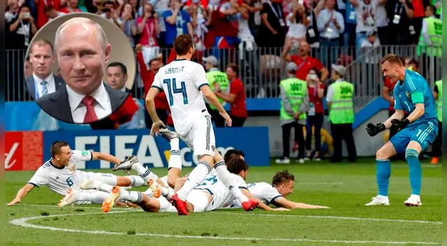Putin se comunicó con Cherchésov y sus jugadores para felicitarlos por el pase a los cuartos de final de la Copa del Mundo. Putin se comunicó con Cherchésov y sus jugadores para felicitarlos por el pase a los cuartos de final de la Copa del Mundo.