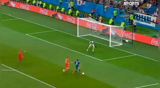 Genki Haraguchi anotó su primer gol en el Mundial con Japón. 
