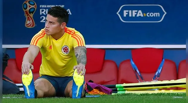 James Rodríguez salió lesionado ante Senegal en el primer tiempo. James Rodríguez salió lesionado ante Senegal en el primer tiempo.