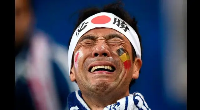 Hinchas de Japón quedaron desconsolados tras perder 3-2 con Bélgica en Mundial Rusia 2018. Foto: BBC Hinchas de Japón quedaron desconsolados tras perder 3-2 con Bélgica en Mundial Rusia 2018. Foto: BBC