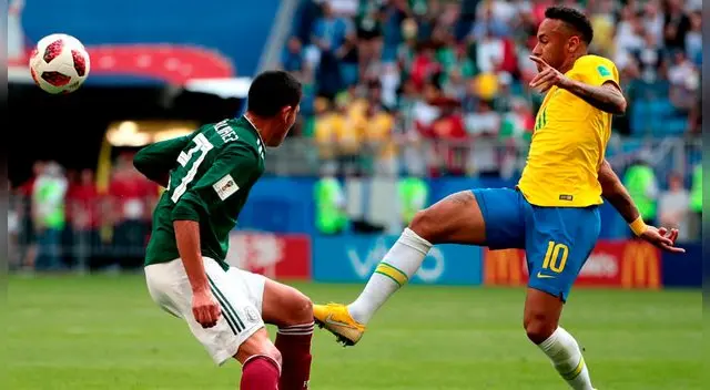 Brasil ganó 2-0 a México y clasificó a cuartos de final del Mundial Rusia 2018