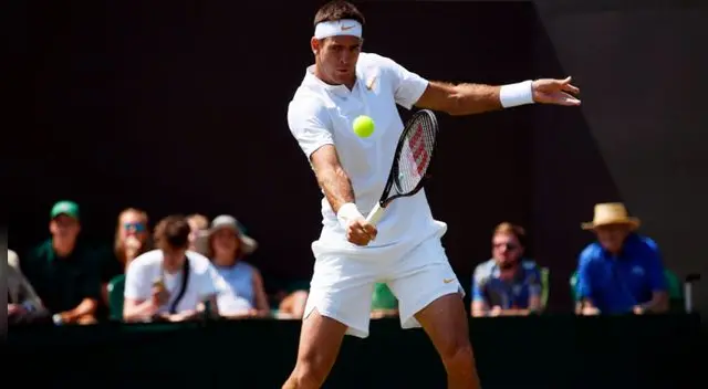 Juan Martín del Potro debutó con triunfo sobre Peter Gojowczyk en el Wimbledon. Foto: EFE Juan Martín del Potro debutó con triunfo sobre Peter Gojowczyk en el Wimbledon. Foto: EFE