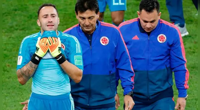 David Ospina se despidió de la copa del mundo felicitando a sus compañeros por la entrega en el campo de juego.