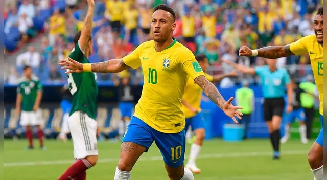 Neymar es la estrella de Brasil en el Mundial y ya lleva dos goles en el torneo. 