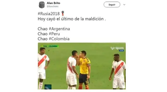 Chilenos se burlan de Colombia, tras eliminación en Rusia 2018 [FOTOS]