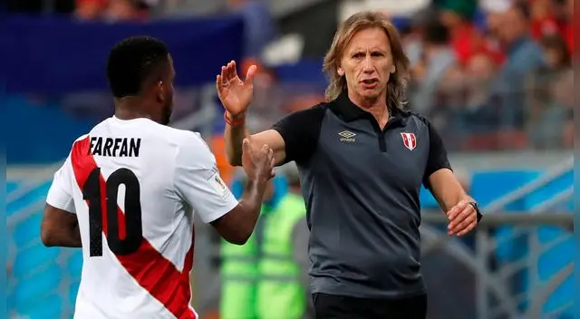 Ricardo Gareca junto a Jefferson Farfán durante el Mundial Rusia 2018. Ricardo Gareca junto a Jefferson Farfán durante el Mundial Rusia 2018.
