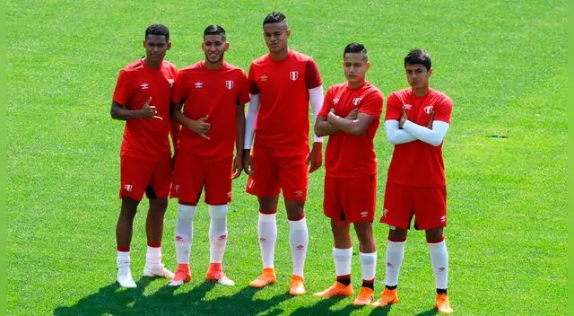 Los jugadores de la Selección Sub-20 durante su etapa como sparrings en el Mundial Rusia 2018.