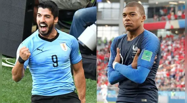 Luis Suárez (Uruguay) y Kylian Mbappé (Francia) sostendrán un vibrante duelo por los cuartos del Mundial de Rusia 2018. Foto: EFE Luis Suárez (Uruguay) y Kylian Mbappé (Francia) sostendrán un vibrante duelo por los cuartos del Mundial de Rusia 2018. Foto: EFE