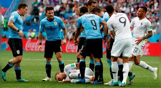 El 'Cebolla' Rodríguez y Mbappé fueron amonestados tras el incidente. El 'Cebolla' Rodríguez y Mbappé fueron amonestados tras el incidente.