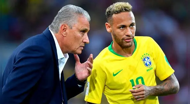 Tite y Neymar