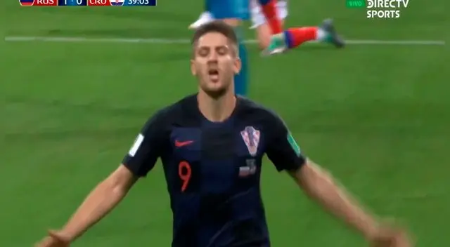 Andrej Kramarić convirtió el 1-1 para Croacia frente a Rusia en cuartos del Mundial Rusia 2018. Foto: EFE Andrej Kramarić convirtió el 1-1 para Croacia frente a Rusia en cuartos del Mundial Rusia 2018. Foto: EFE