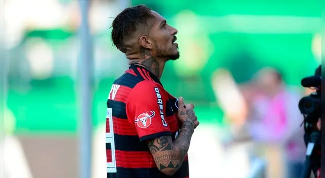 Paolo Guerrero celebra su gol con el Flamengo al Chapecoense Paolo Guerrero celebra su gol con el Flamengo al Chapecoense