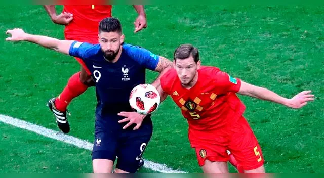 EFE. Giroud fue uno de los jugadores más destacados del Francia vs Bélgica EFE. Giroud fue uno de los jugadores más destacados del Francia vs Bélgica