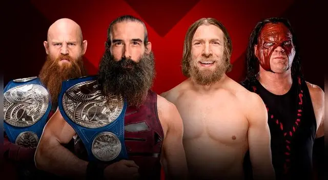 En WWE Extreme Rules 2018, Los Bludgeon Brothers vs Team Hell No por el Campeonato en parejas de SmackDown. Foto: WWE En WWE Extreme Rules 2018, Los Bludgeon Brothers vs Team Hell No por el Campeonato en parejas de SmackDown. Foto: WWE