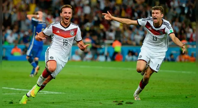 Mario Götze celebrando tras el gol anotado a Argentina a los 113 minutos del tiempo extra. | Foto: EFE Mario Götze celebrando tras el gol anotado a Argentina a los 113 minutos del tiempo extra. | Foto: EFE