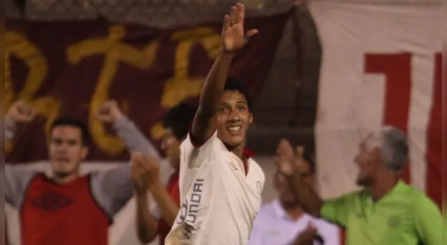 Christofer Gonzales celebra un gol durante su etapa en Universitario. Christofer Gonzales celebra un gol durante su etapa en Universitario.