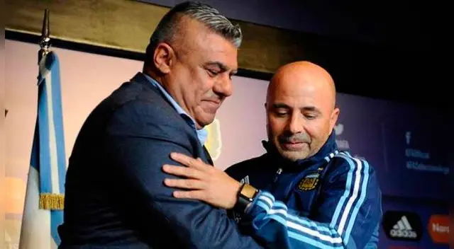 Claudio Tapia respalda al técnico Jorge Sampaoli en el cargo | Video Claudio Tapia respalda al técnico Jorge Sampaoli en el cargo | Video