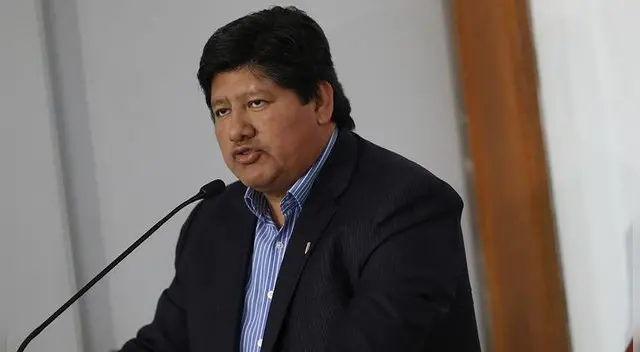 Edwin Oviedo, durante un acto de la FPF en la Videna. Edwin Oviedo, durante un acto de la FPF en la Videna.