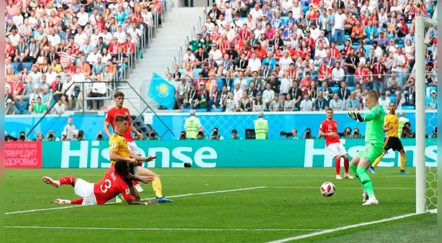 Bélgica vs Inglaterra: Thomas Meunier marca el 1-0 en favor a los 'diablos rojos europeos'. Bélgica vs Inglaterra: Thomas Meunier marca el 1-0 en favor a los 'diablos rojos europeos'.
