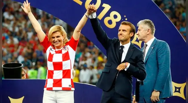 Mundial Rusia 2018: Emnanuele Macrón y Kolinda Grabar-Kitarović captaron la atención en la final  