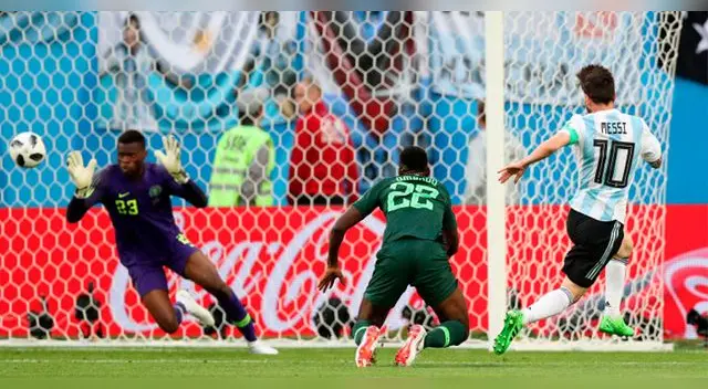 Lionel Messi (ARG), gol contra Nigeria. Lionel Messi (ARG), gol contra Nigeria.