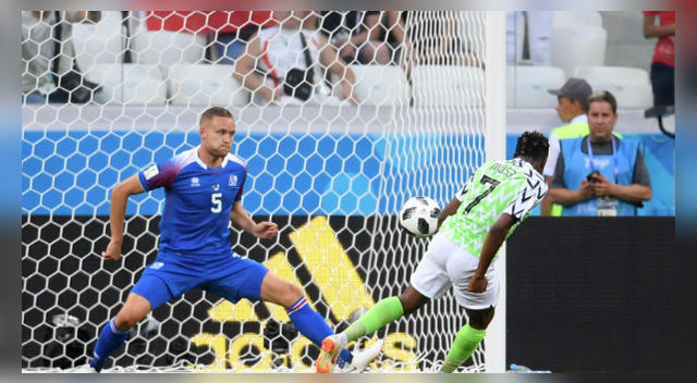 Ahmed Musa (NGA), gol contra Islandia. Ahmed Musa (NGA), gol contra Islandia.